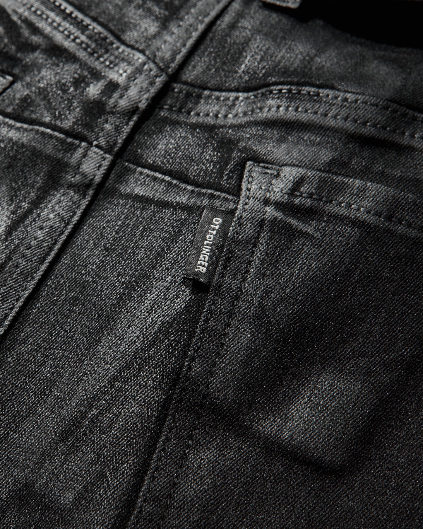 Ottolinger Wmns Glazed Mulitline Jeans Black Pants Casual 117-203717-01 BLK