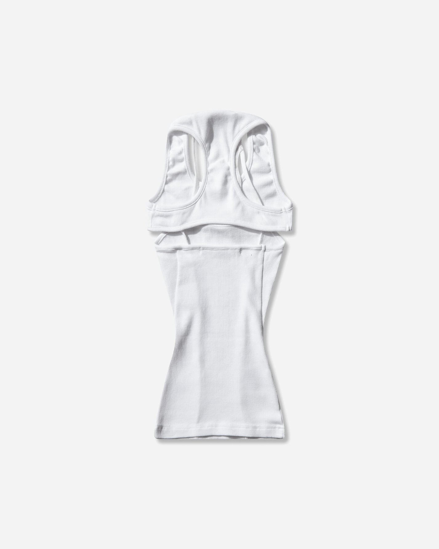 Ottolinger Split Racerback Rib Tank White White T-Shirts Shortsleeve 104-109403-01 WHT