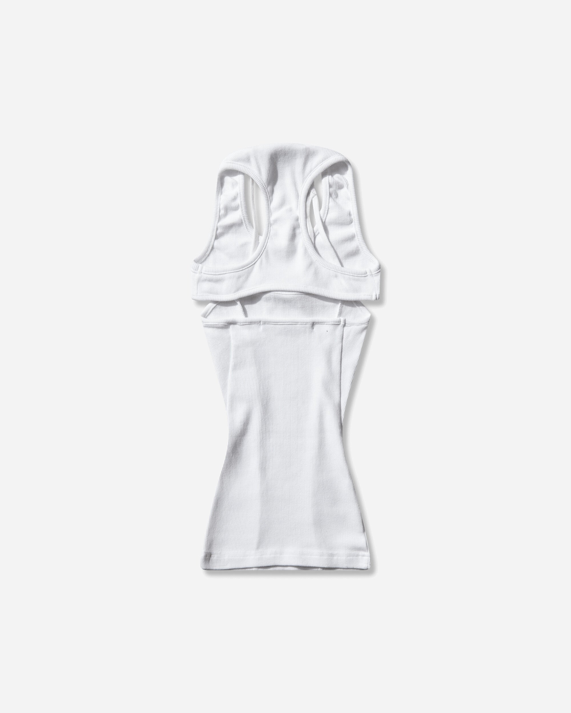 Ottolinger Split Racerback Rib Tank White White T-Shirts Shortsleeve 104-109403-01 WHT