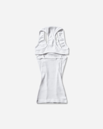 Ottolinger Split Racerback Rib Tank White White T-Shirts Shortsleeve 104-109403-01 WHT
