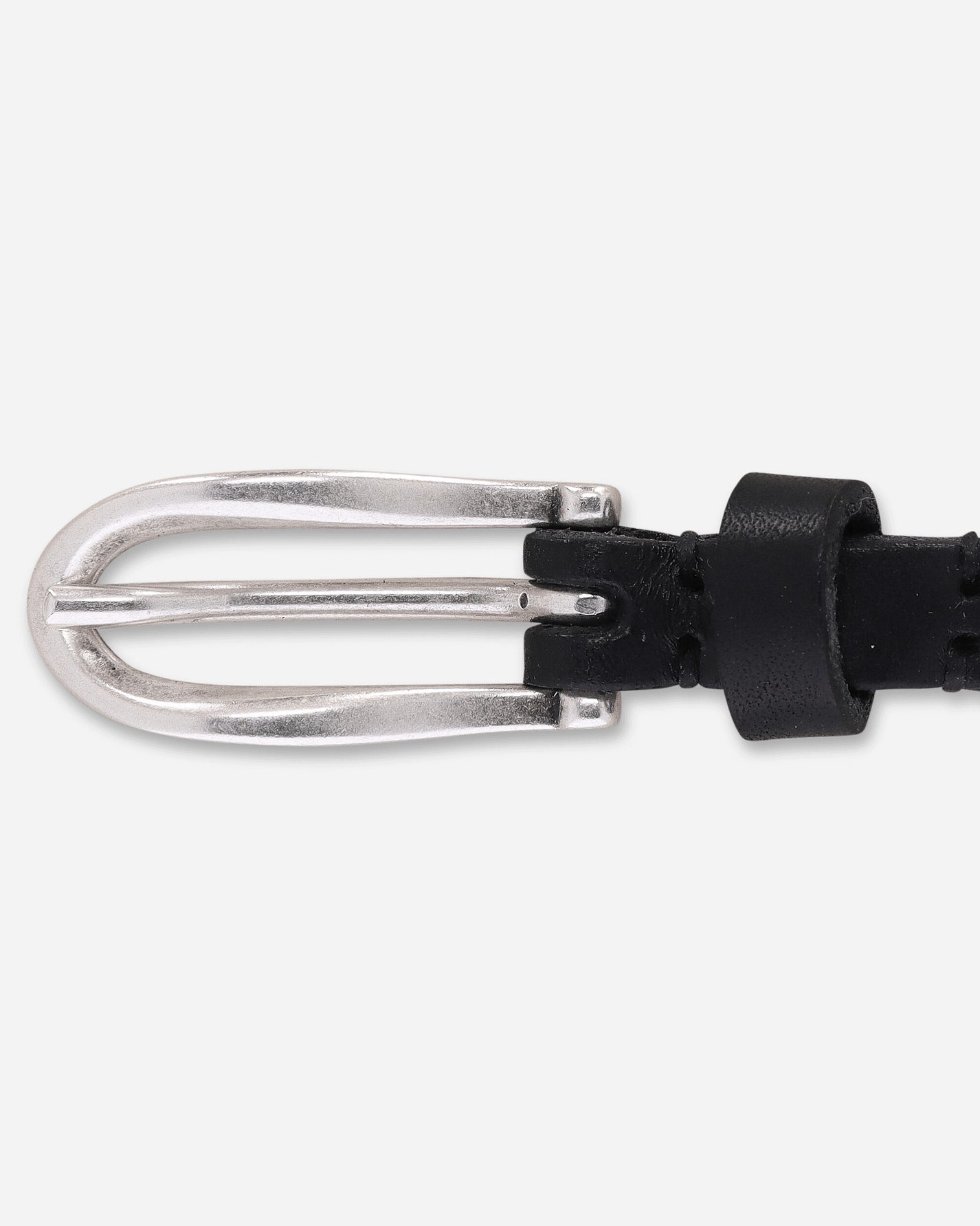 Our Legacy Billow Belt Oily Black Leather Belts Belt A2268BOI 001