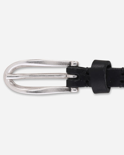 Our Legacy Billow Belt Oily Black Leather Belts Belt A2268BOI 001