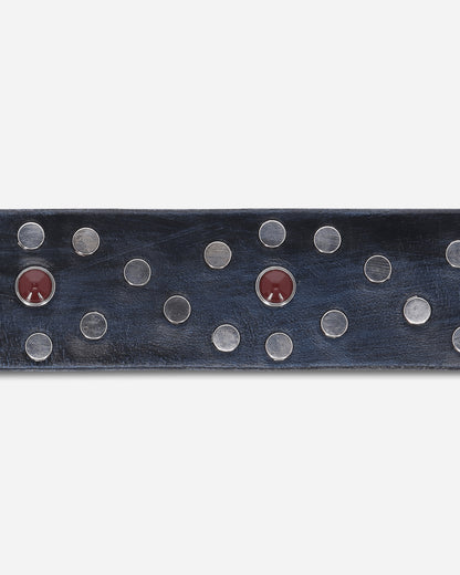 Our Legacy Vortex Belt Vintage Black Ocean Leather Belts Belt A2268VVB 001