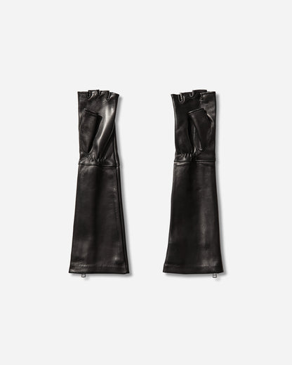 Our Legacy Wmns Zipped Dining Glove Black Nappa Gloves and Scarves Gloves A2268ZBL 001