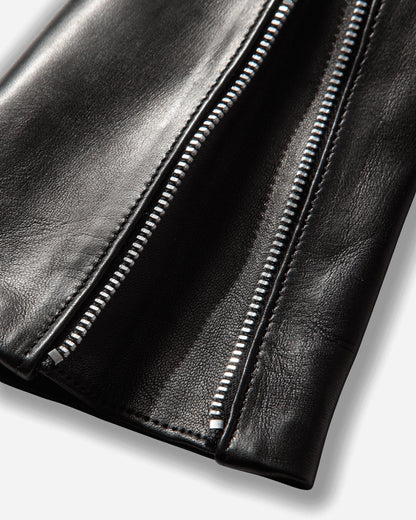 Our Legacy Wmns Zipped Dining Glove Black Nappa Gloves and Scarves Gloves A2268ZBL 001