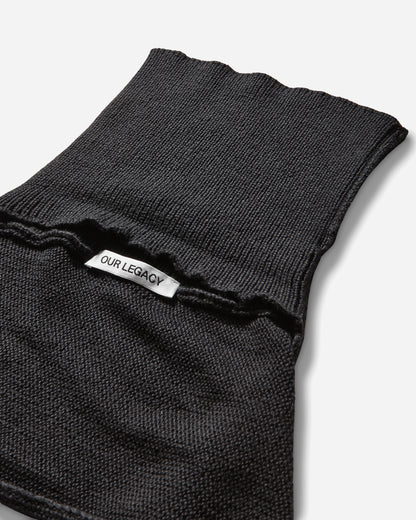 Our Legacy Wmns Mock Scarf Black Cloud Cotton Gloves and Scarves Scarves and Warmneck A2268MB 001