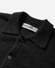 Our Legacy Evening Polo Black Fuzzy Alpaca Knitwears Cardigans M4213ECFSE 001