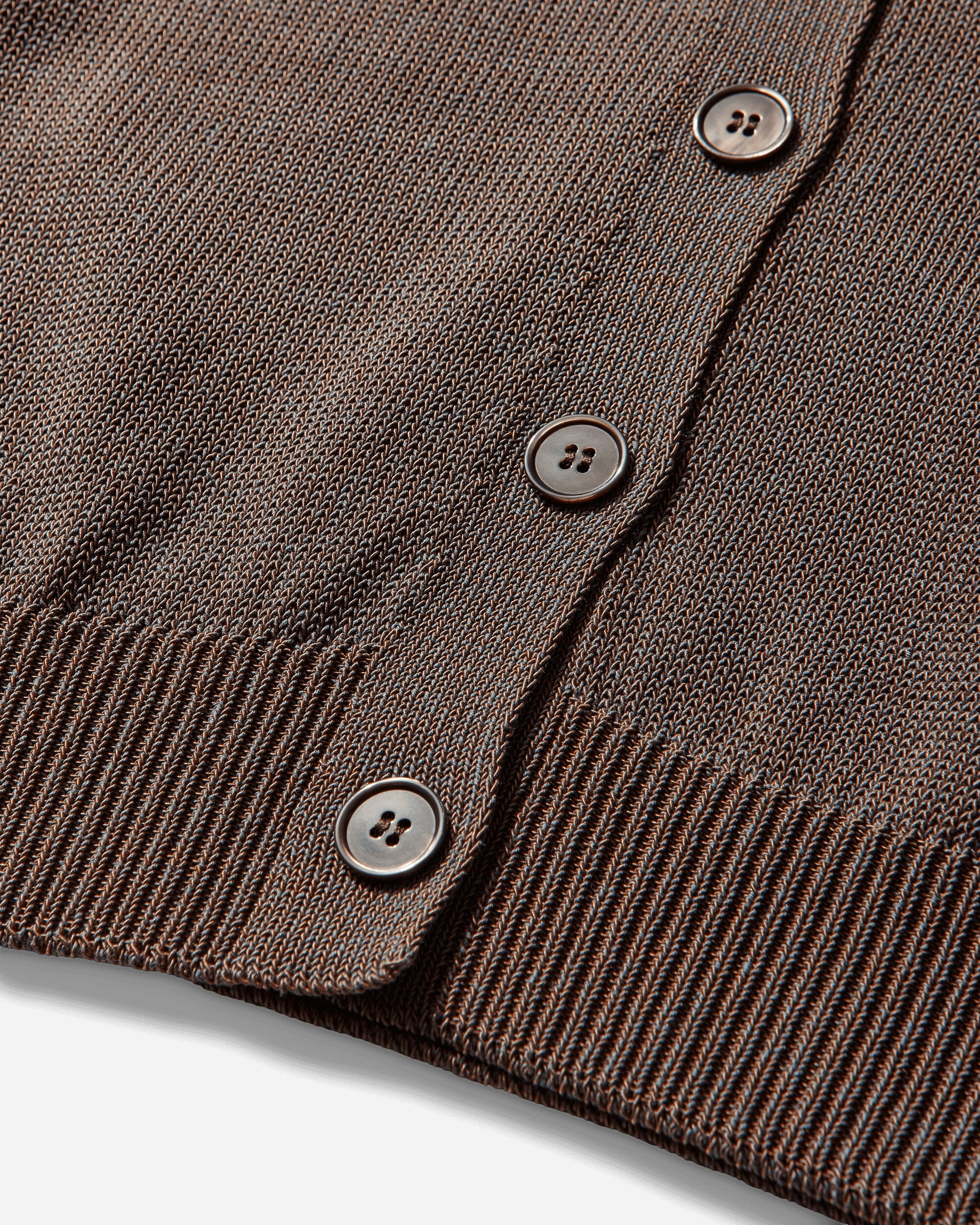 Our Legacy Wmns Micro Cardigan Cangiante Copper Tech Cotton Knitwears Cardigans W2263MC 001