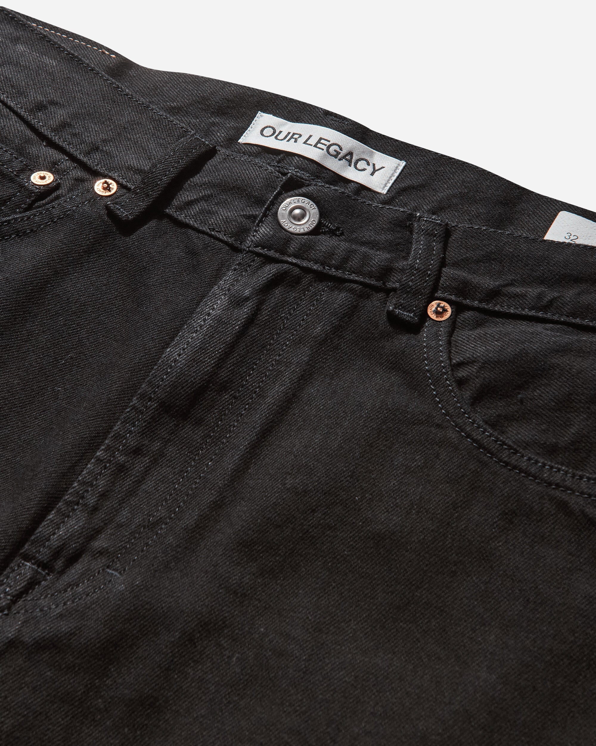 Our Legacy Third Cut Black Selvedge Pants Denim M2255TCB 001