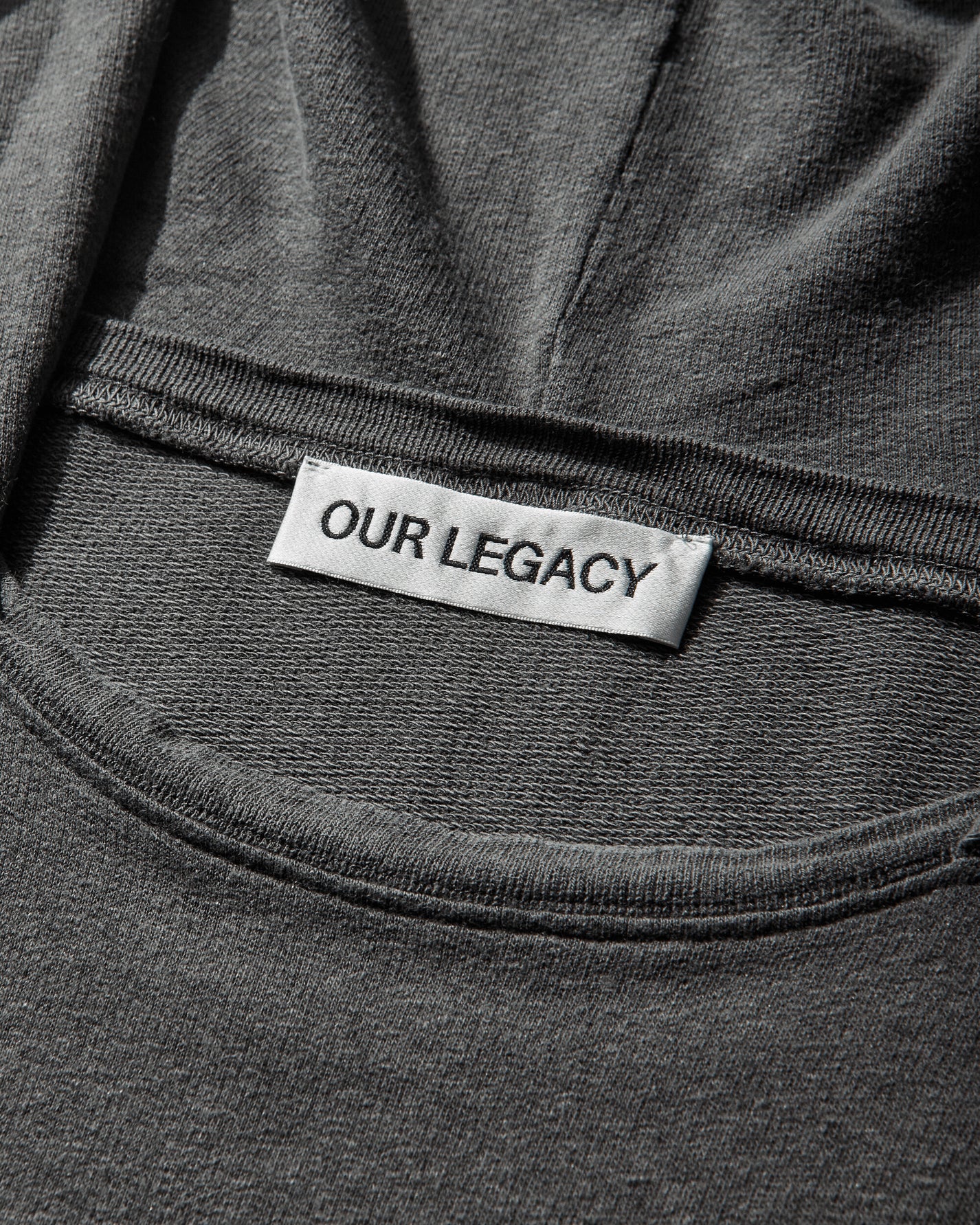 Our Legacy Relic Hoodie Washed Black Rogue Loopback Sweatshirts Hoodies M2266RWB 001
