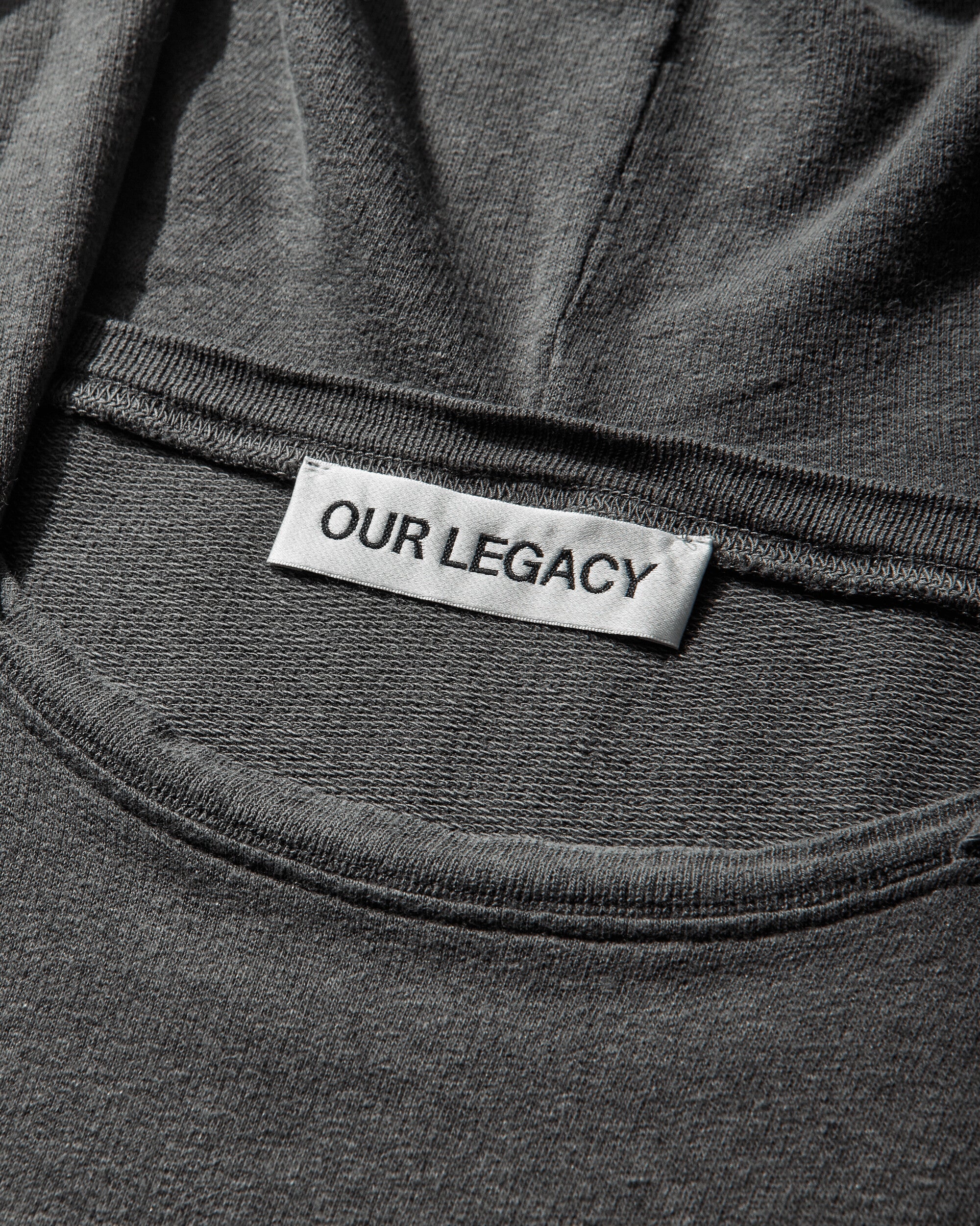 Our Legacy Relic Hoodie Washed Black Rogue Loopback Sweatshirts Hoodies M2266RWB 001