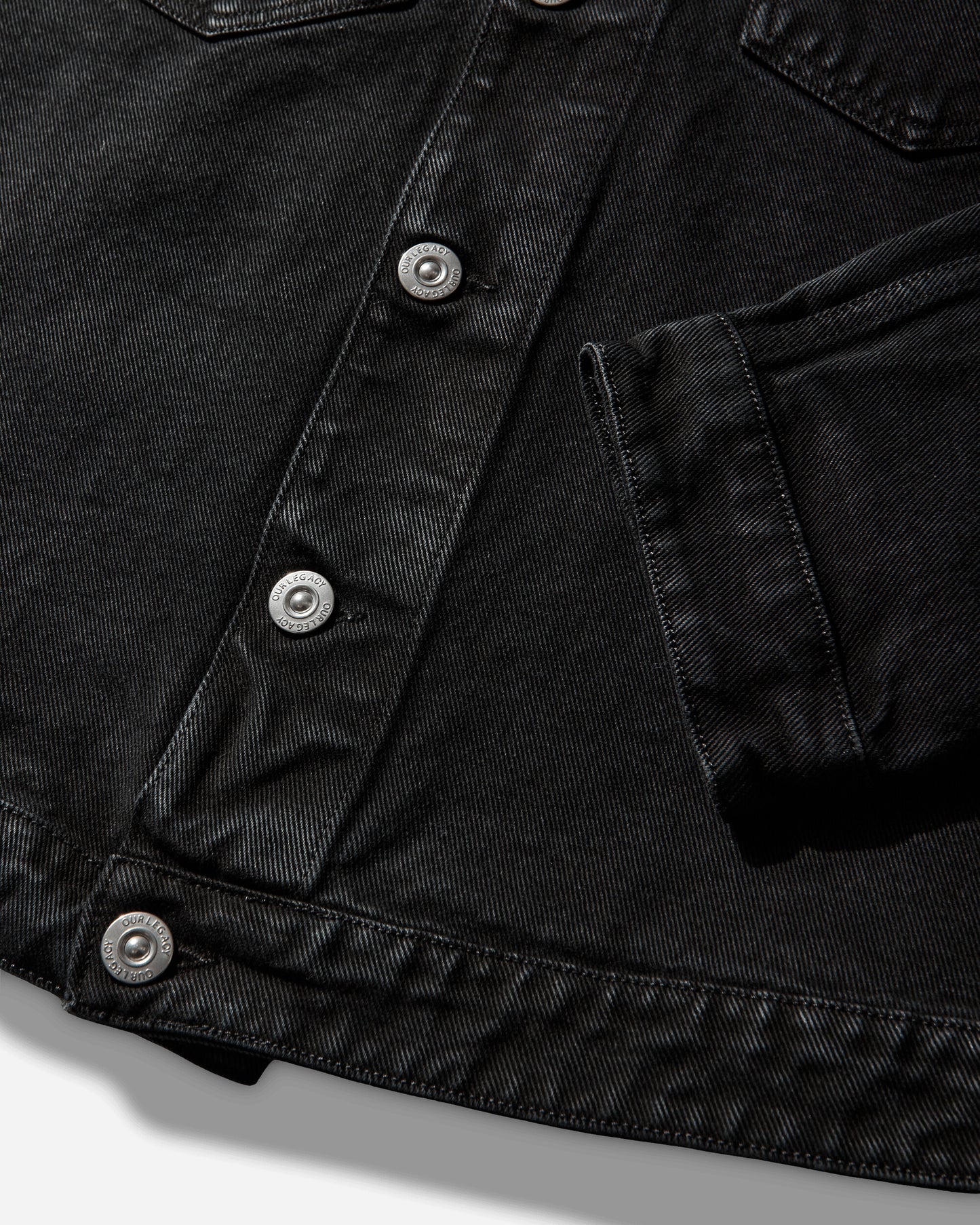 Our Legacy Origin Jacket Overdyed Highway Black Coats and Jackets Jackets M2265OH 001