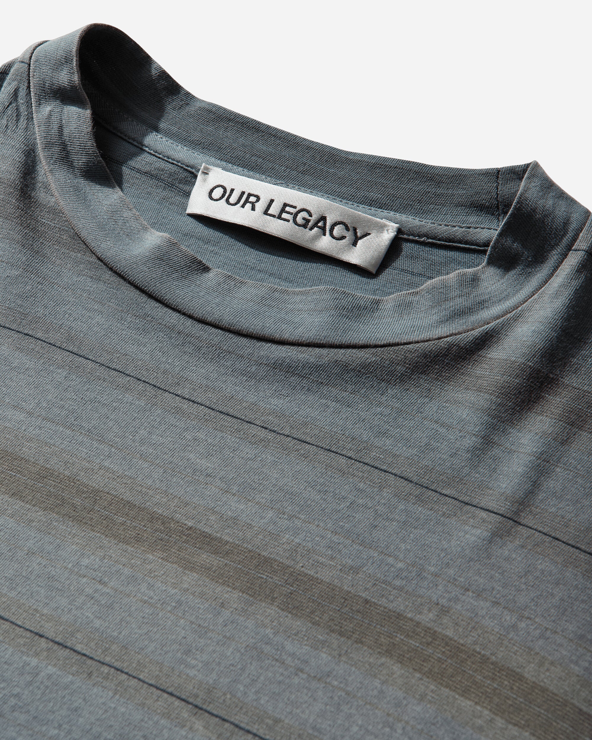 Our Legacy Box Longsleeve Spray Fade Ghost Stripe T-Shirts Longsleeve M2266BS 001