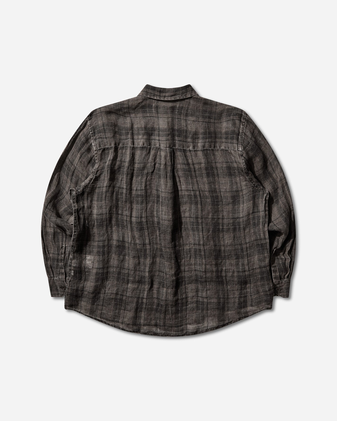 Our Legacy Above Shirt Penumbra Check Sheercoat Linen Shirts Longsleeve Shirt M2262AP 001