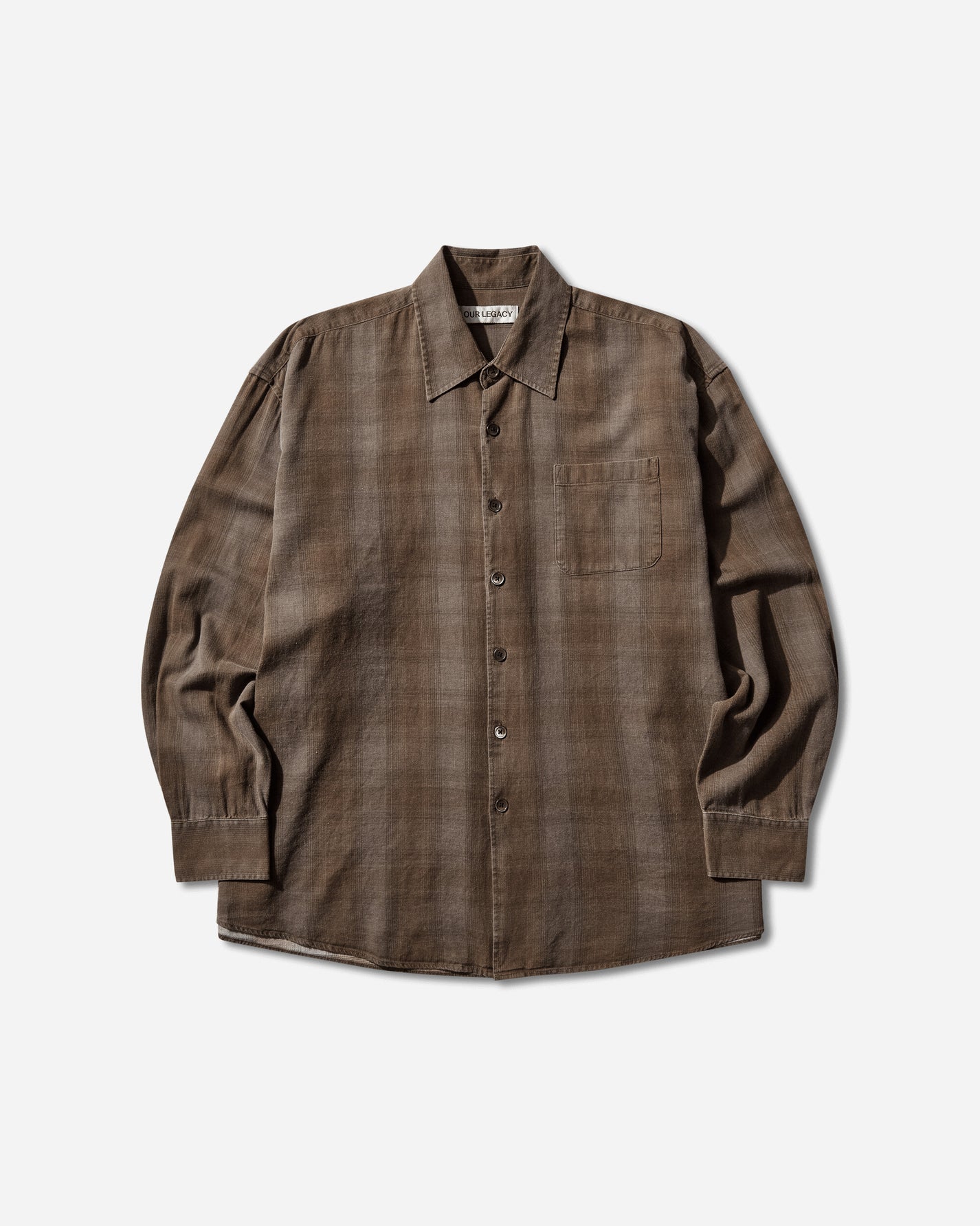 Our Legacy Borrowed Shirt Dakota Flannel Check Shirts Longsleeve Shirt M2262BCF 001