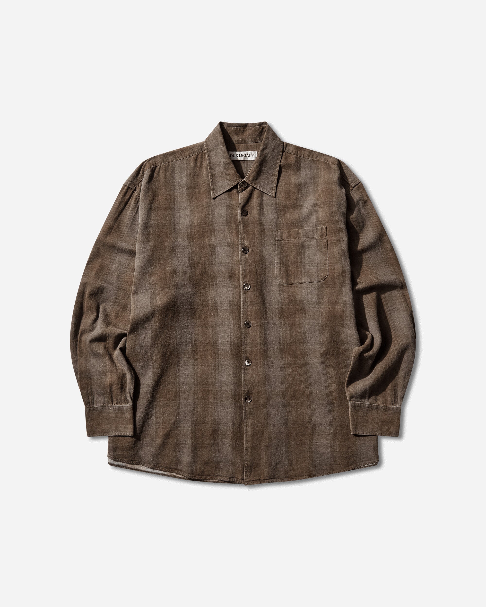Our Legacy Borrowed Shirt Dakota Flannel Check Shirts Longsleeve Shirt M2262BCF 001