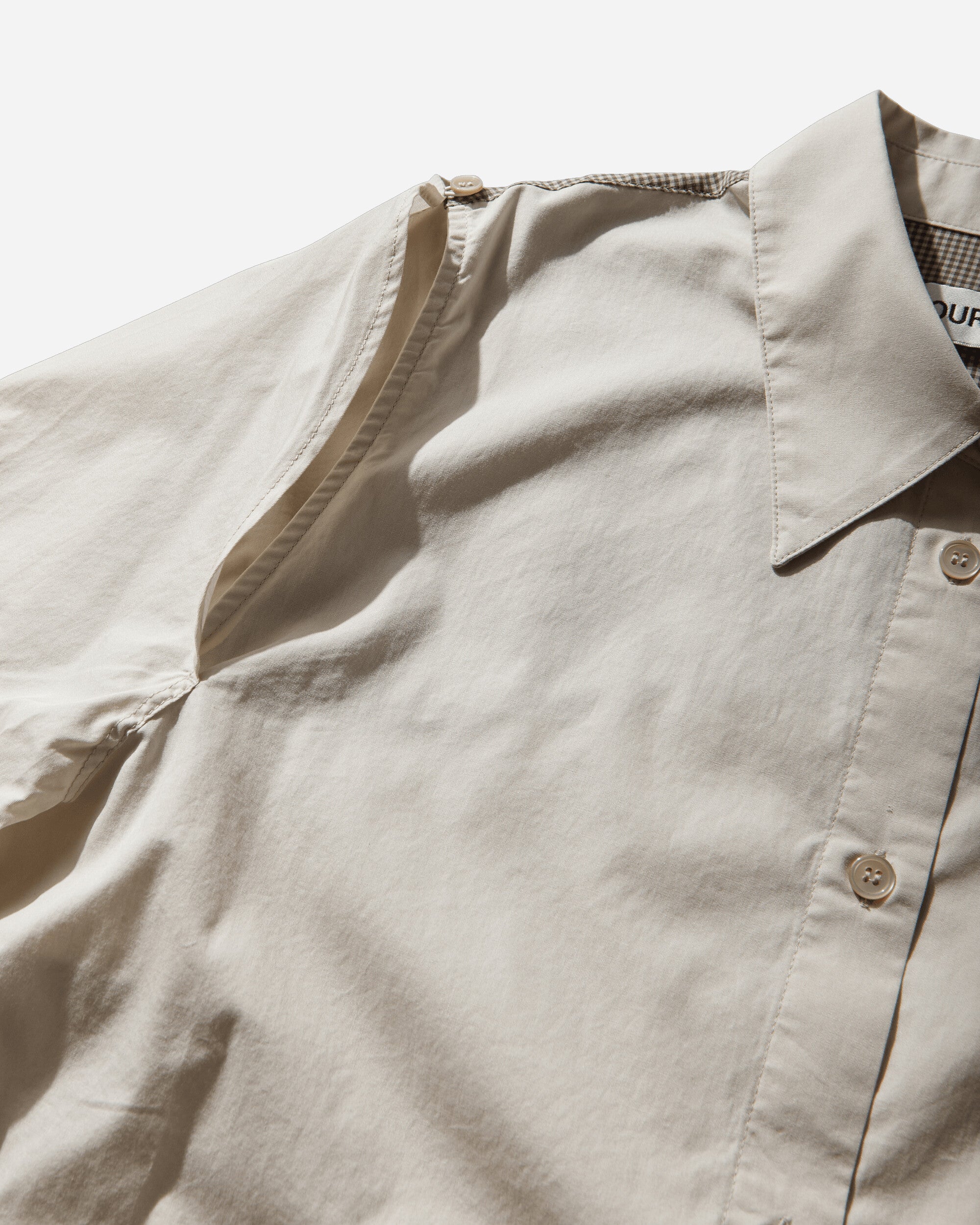 Our Legacy Wmns Slip Shirt Eggshell Plainview Cotton Shirts Longsleeve Shirt W2262SEF 001