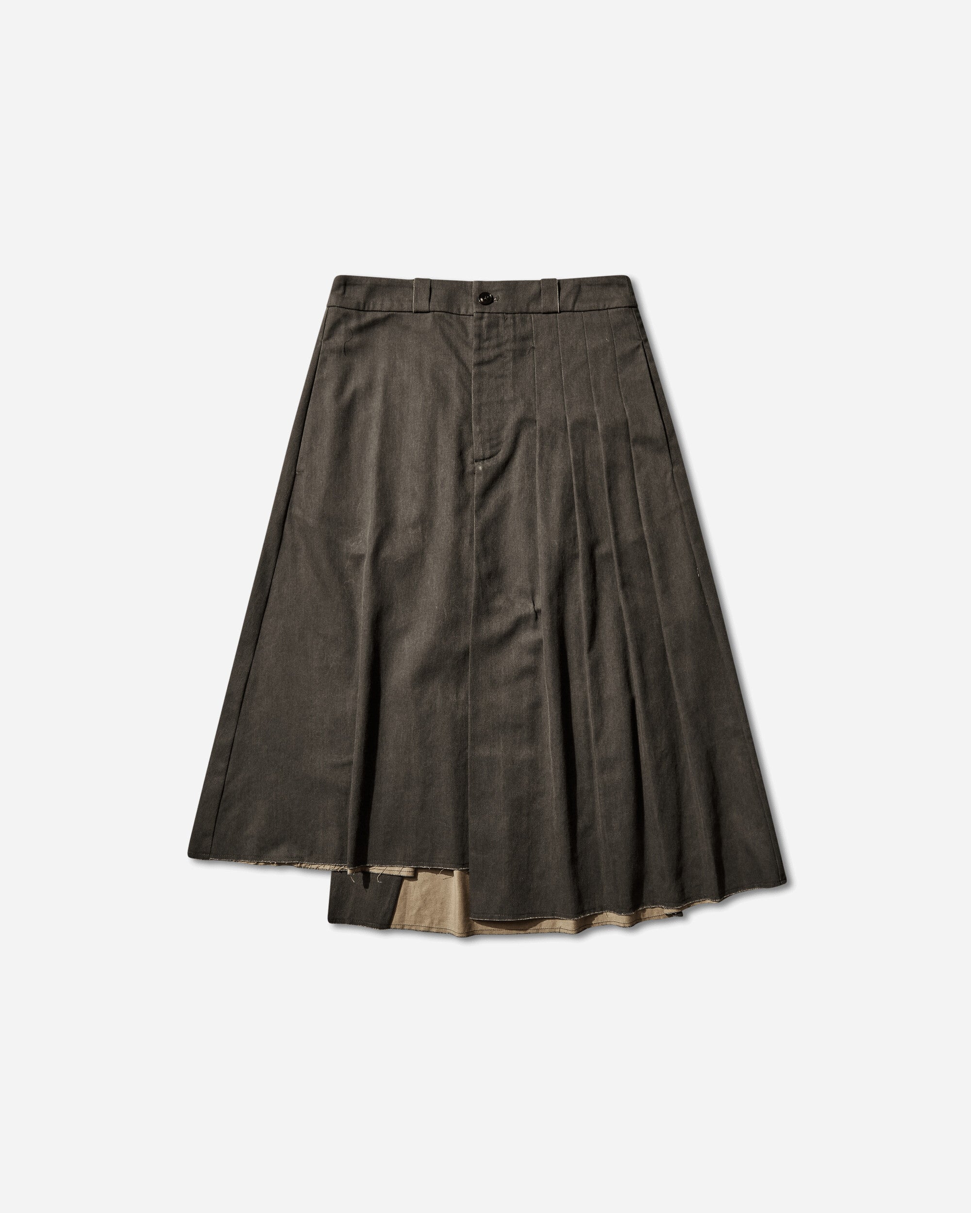 Our Legacy Wmns Origami Skirt Antique Mudd Coated Sateen Skirts Midi W2264OAM 001