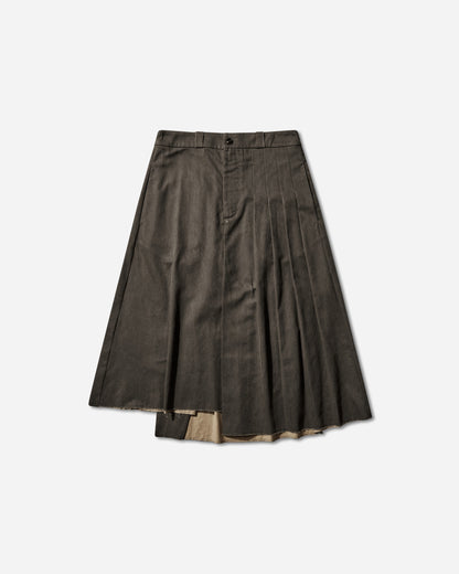 Our Legacy Wmns Origami Skirt Antique Mudd Coated Sateen Skirts Midi W2264OAM 001