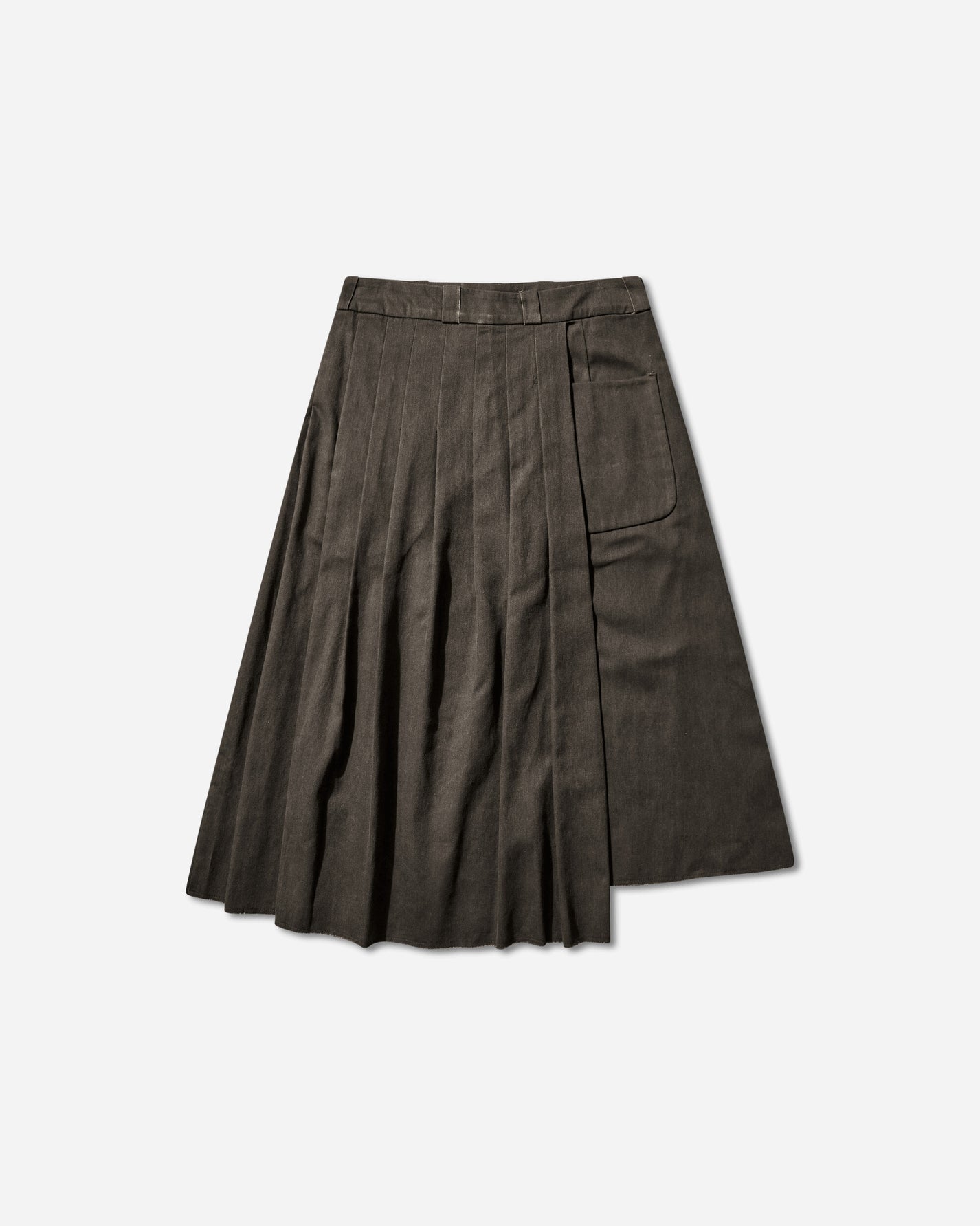 Our Legacy Wmns Origami Skirt Antique Mudd Coated Sateen Skirts Midi W2264OAM 001