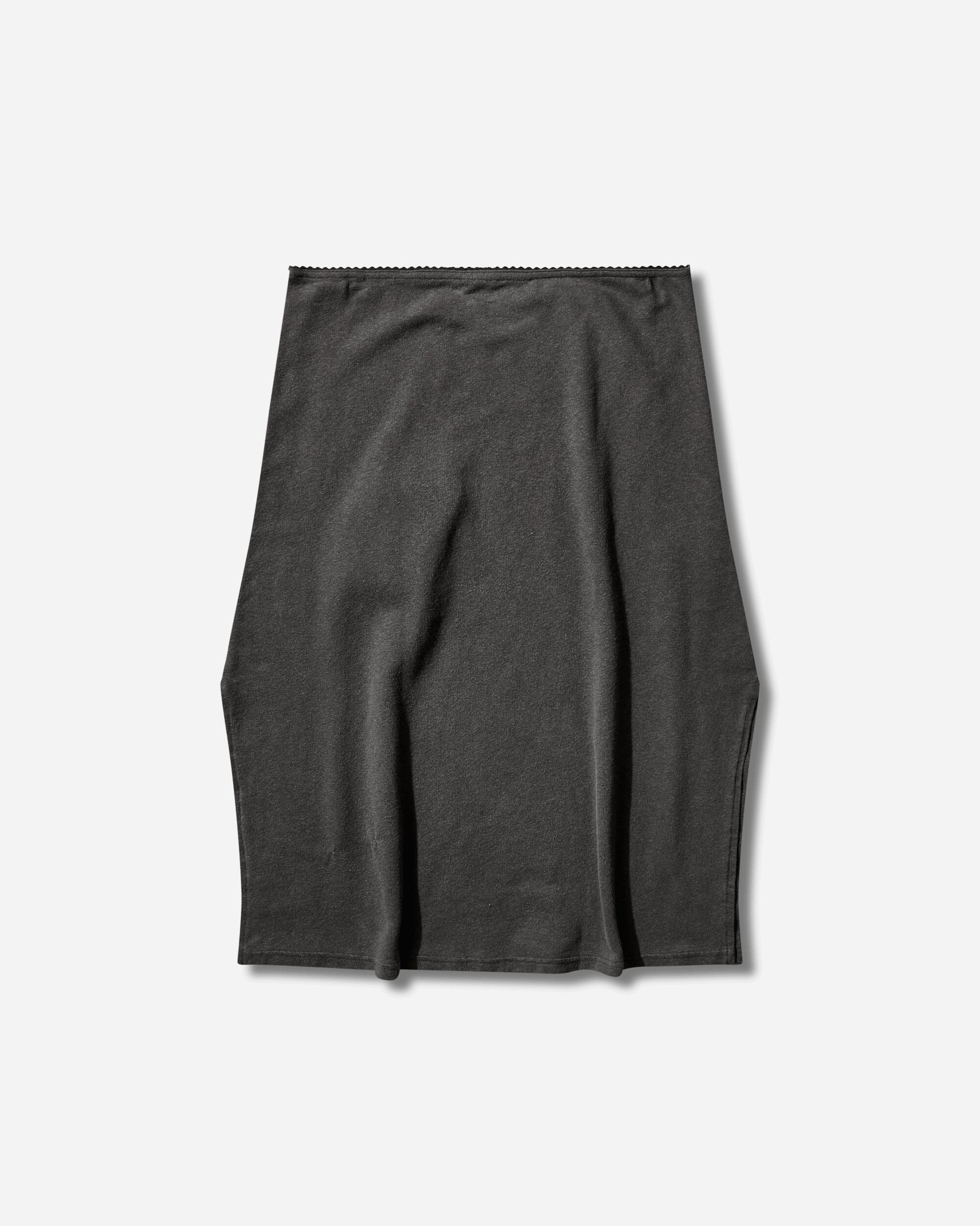 Our Legacy Wmns Picnic Skirt Washed Black Rogue Loopback Skirts Midi W2266PW 001