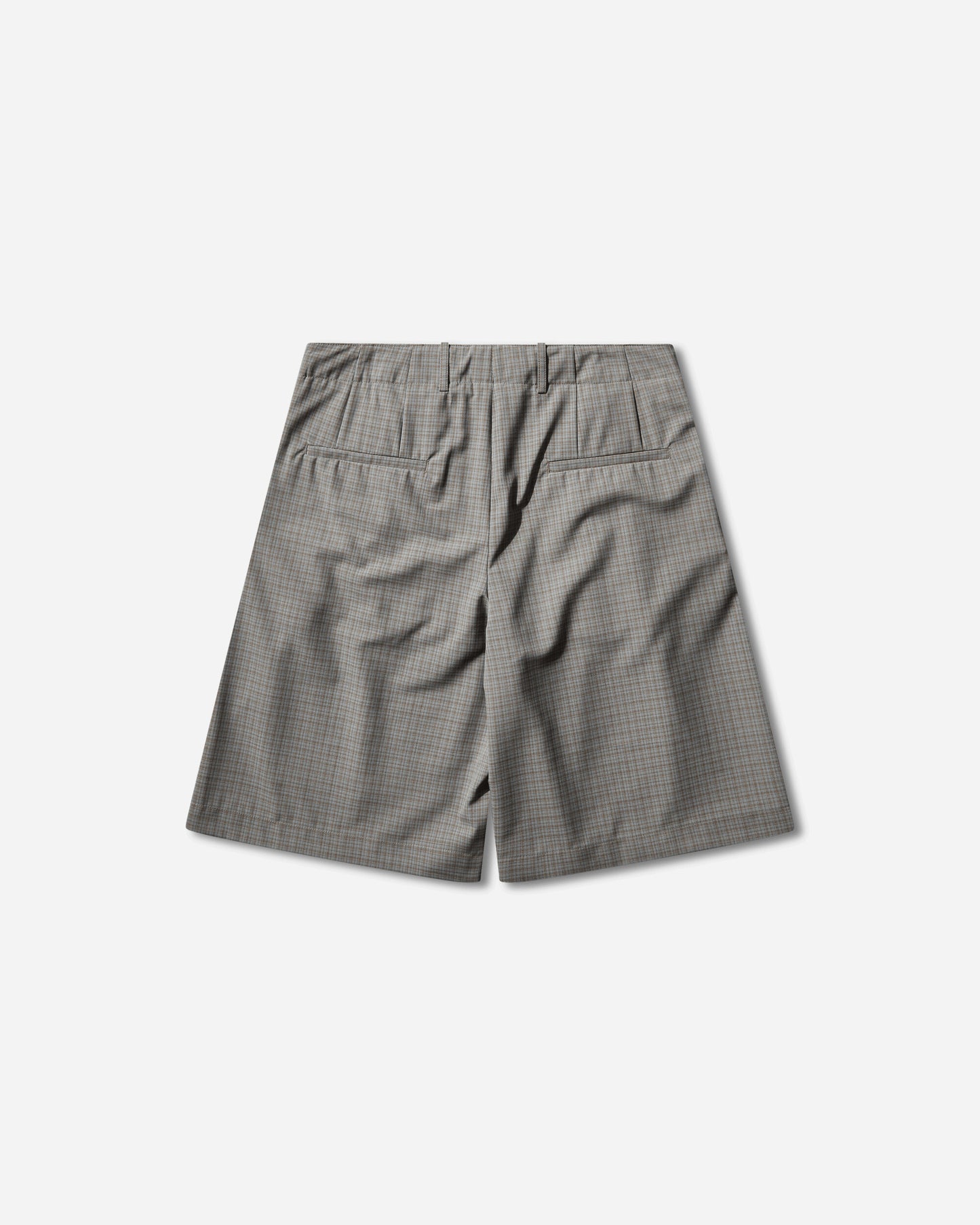 Our Legacy Ponte Shorts Frosted Moss Check Nexwool Shorts Short M2264PFM 001