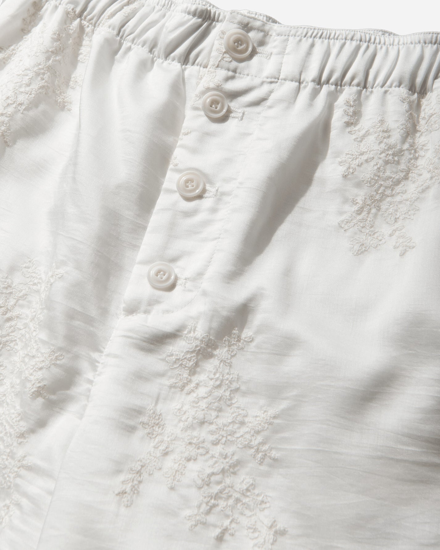 Our Legacy Wmns Frill Short Ivory Bloom Ethereal Veil Shorts Short W2264FIB 001