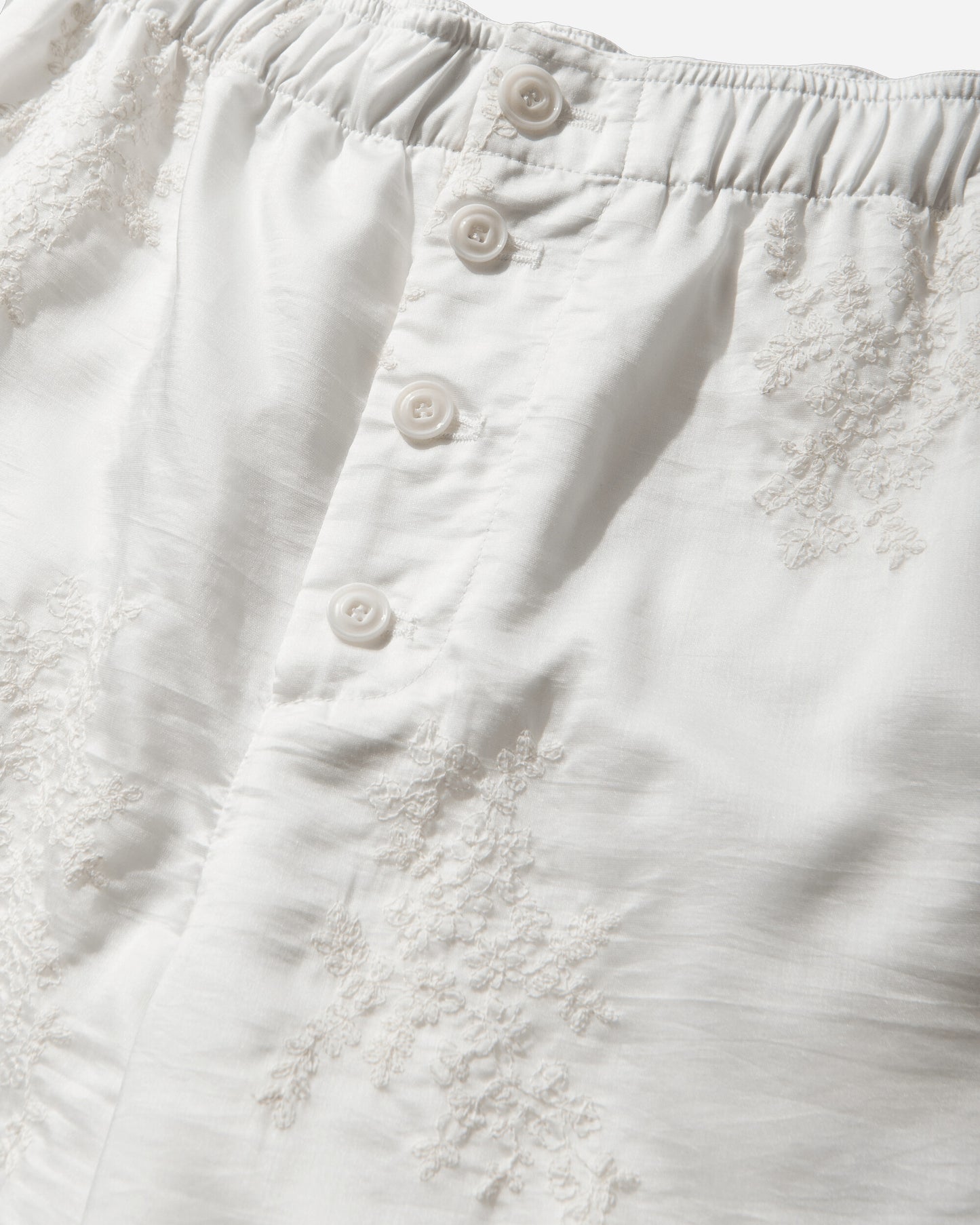 Our Legacy Wmns Frill Short Ivory Bloom Ethereal Veil Shorts Short W2264FIB 001