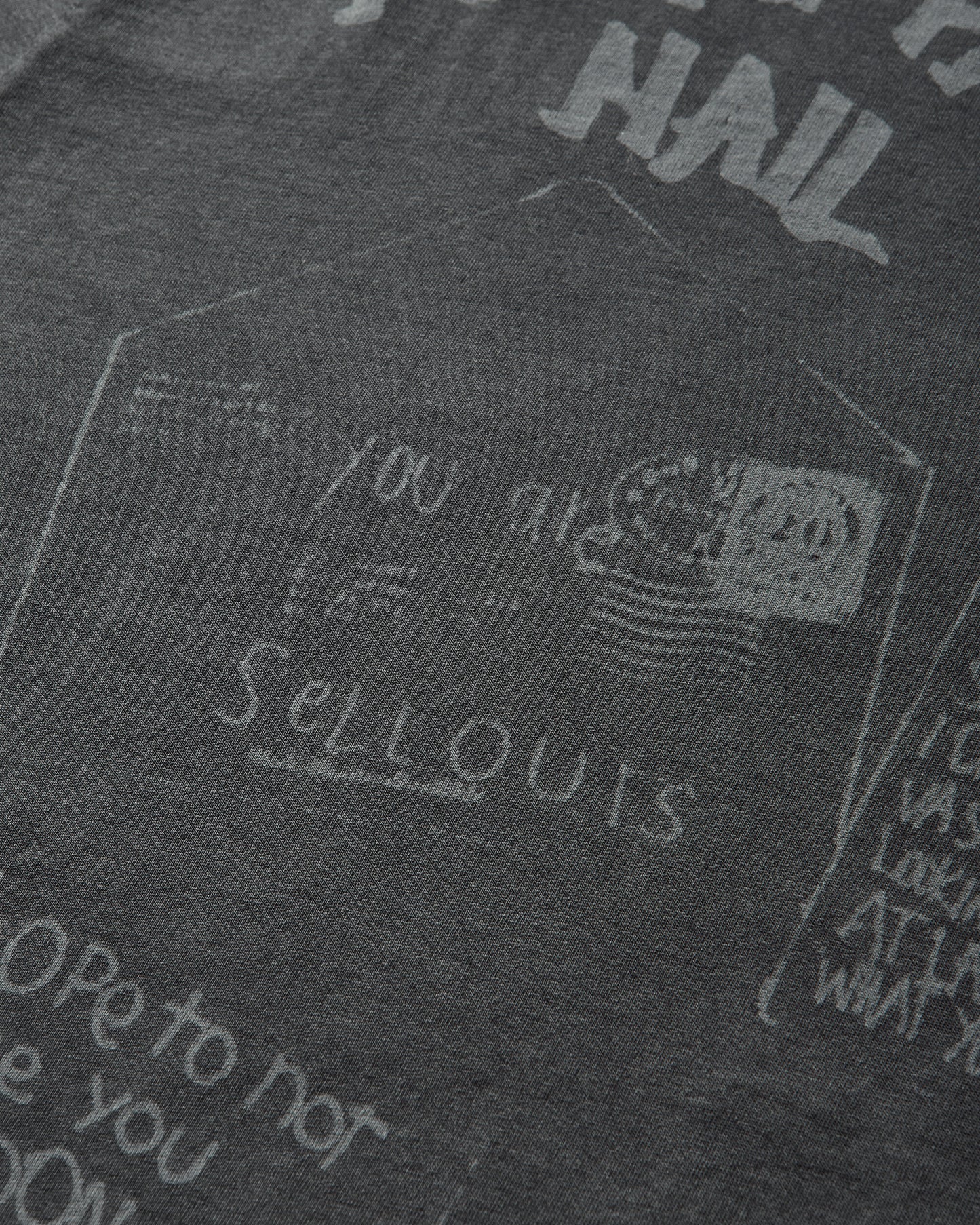 Our Legacy Box T-Shirt Angry Fan Mail Print T-Shirts Shortsleeve M2266BA 001