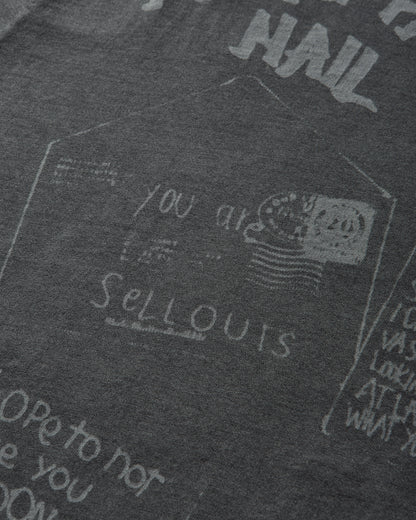 Our Legacy Box T-Shirt Angry Fan Mail Print T-Shirts Shortsleeve M2266BA 001