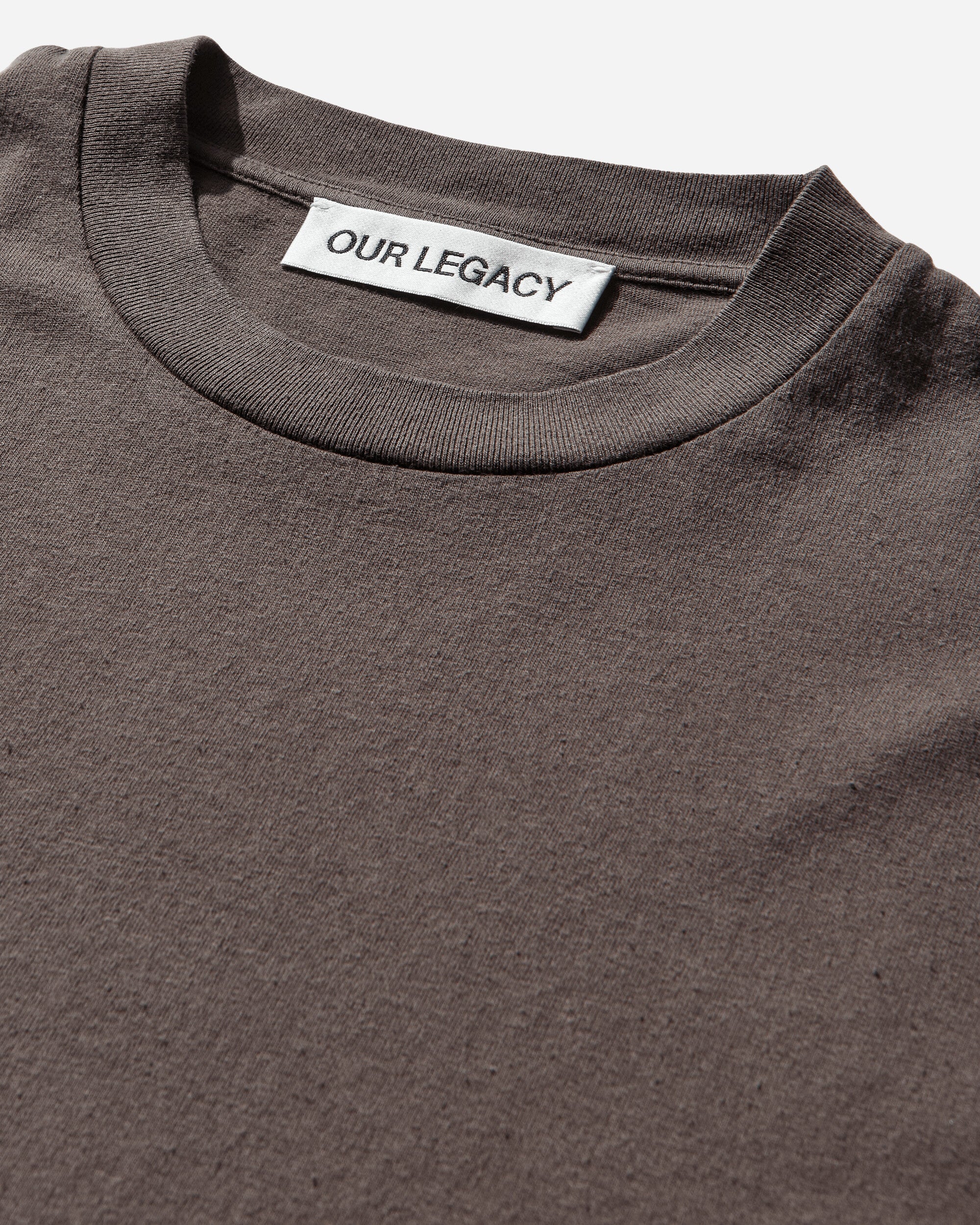 Our Legacy Box T-Shirt Worn Brown Legacy Jersey T-Shirts Shortsleeve M2266BWB 001