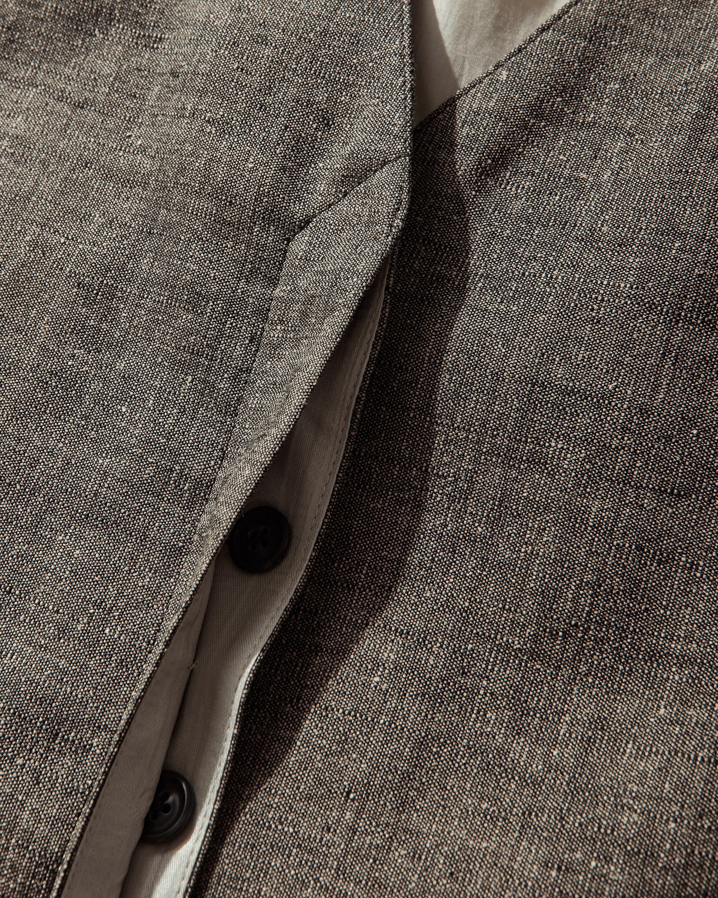 Our Legacy Wmns Base Waistcoat Deep Husk Soft Grain Weave Coats and Jackets Vests W2260BDH 001