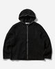 Our Legacy Full Zip Hood Black Hairy Wool Sweatshirts Zip-Ups M4243FBH 001