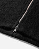 Our Legacy Full Zip Hood Black Hairy Wool Sweatshirts Zip-Ups M4243FBH 001