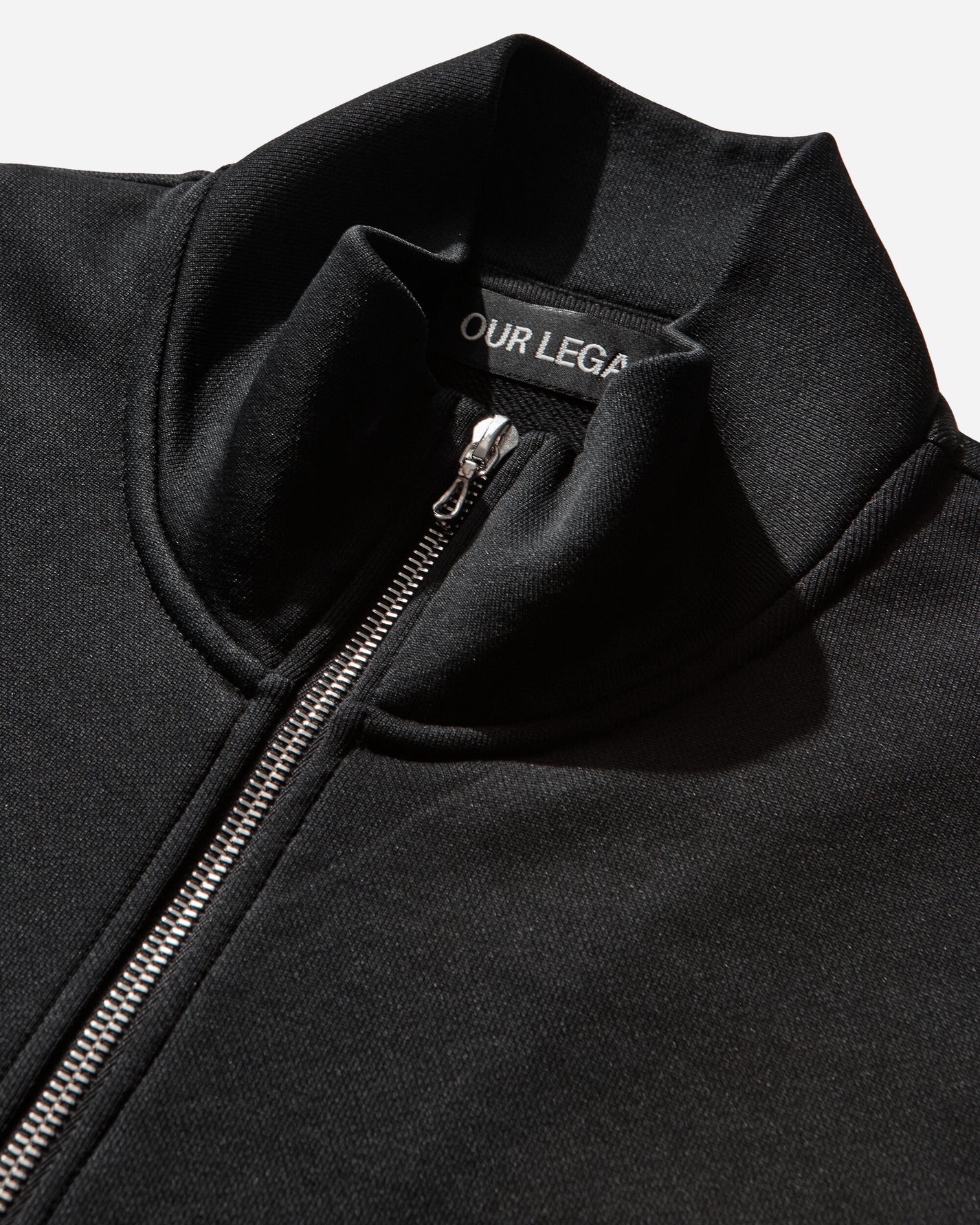 Our Legacy Mob Jacket Prime Black True Track Jersey Sweatshirts Zip-Ups M2256MP 001