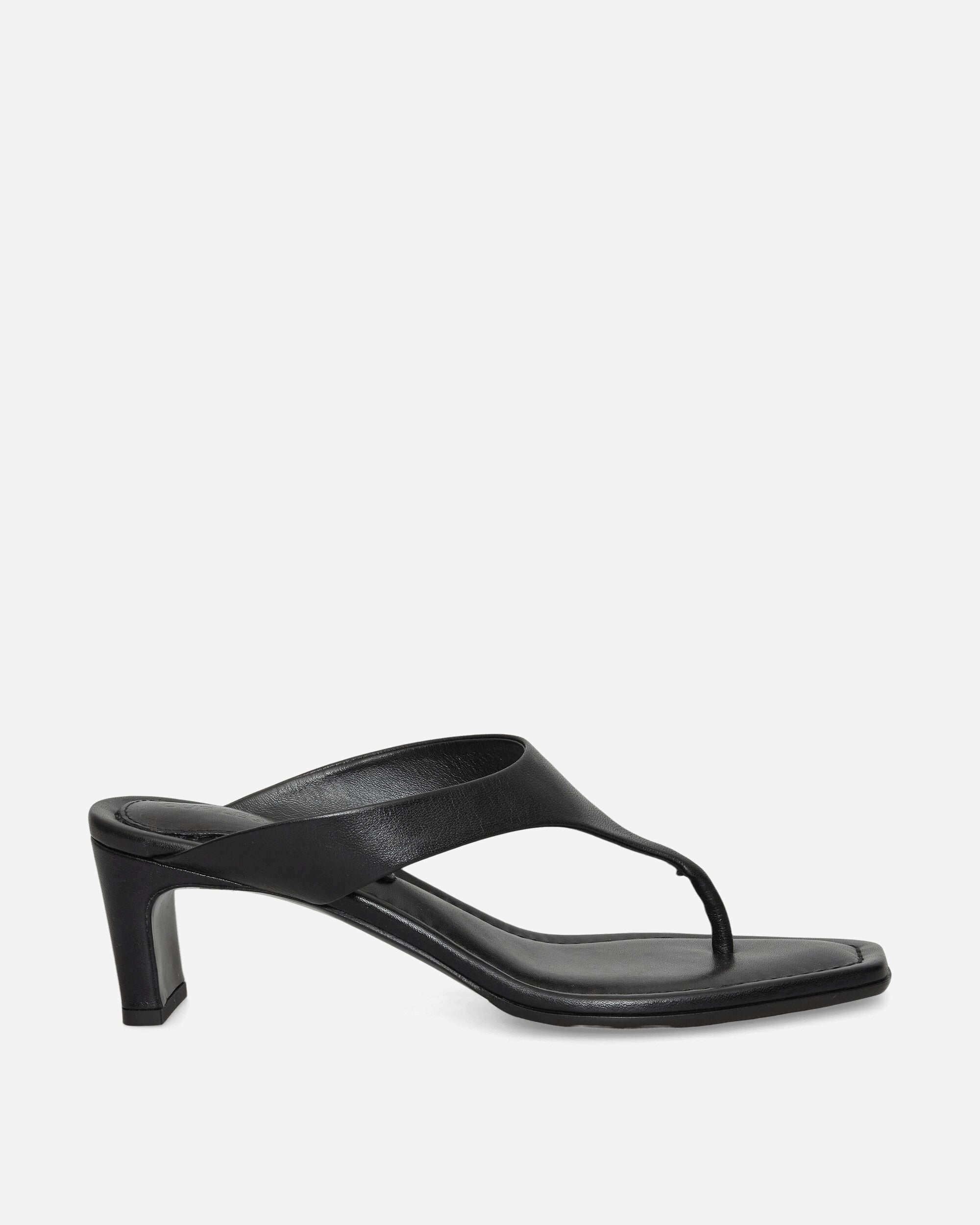 Our Legacy Wmns Karasu Sandal Malleable Black Bull Hide Classic Shoes High Heels A2267KAM 001
