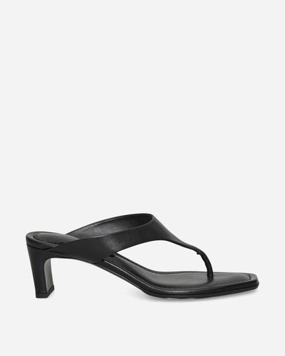 Our Legacy Wmns Karasu Sandal Malleable Black Bull Hide Classic Shoes High Heels A2267KAM 001