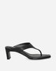 Our Legacy Wmns Karasu Sandal Malleable Black Bull Hide Classic Shoes High Heels A2267KAM 001