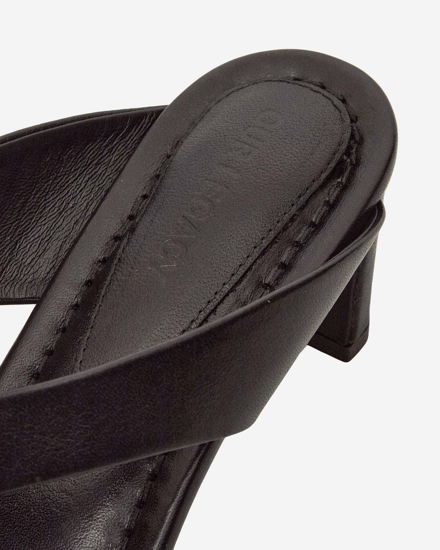 Our Legacy Wmns Karasu Sandal Malleable Black Bull Hide Classic Shoes High Heels A2267KAM 001