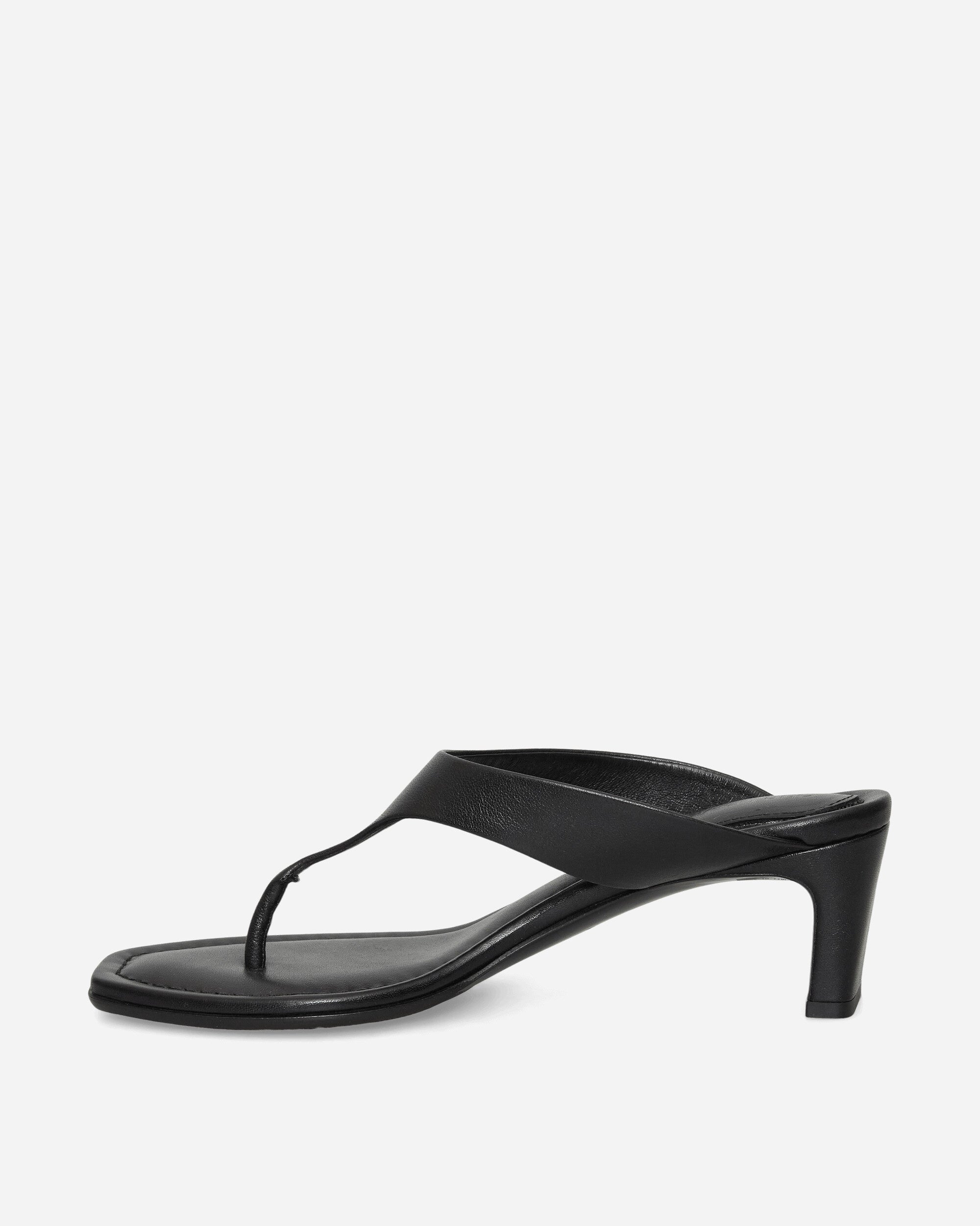 Our Legacy Wmns Karasu Sandal Malleable Black Bull Hide Classic Shoes High Heels A2267KAM 001