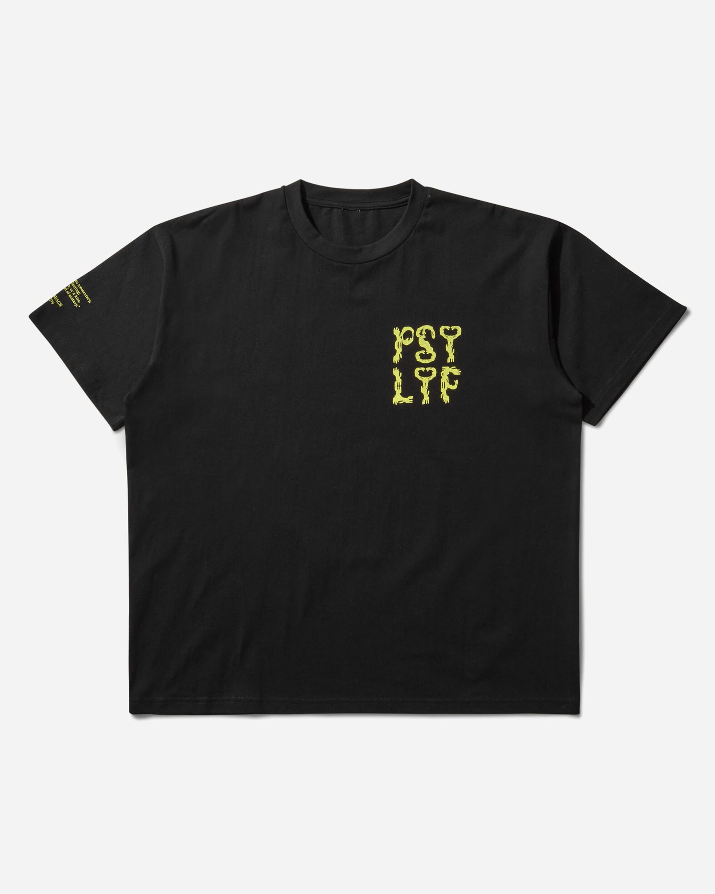 PSY LYF Psylyf Tshirt Black T-Shirts Shortsleeve TSHIRT 001