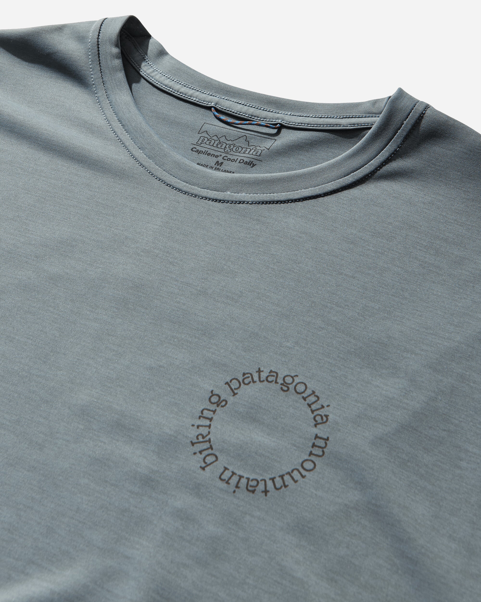 Patagonia M'S Cap Cool Daily Shirt - Spoke Stencil Blue Sage T-Shirts Shortsleeve 45490 BSLX