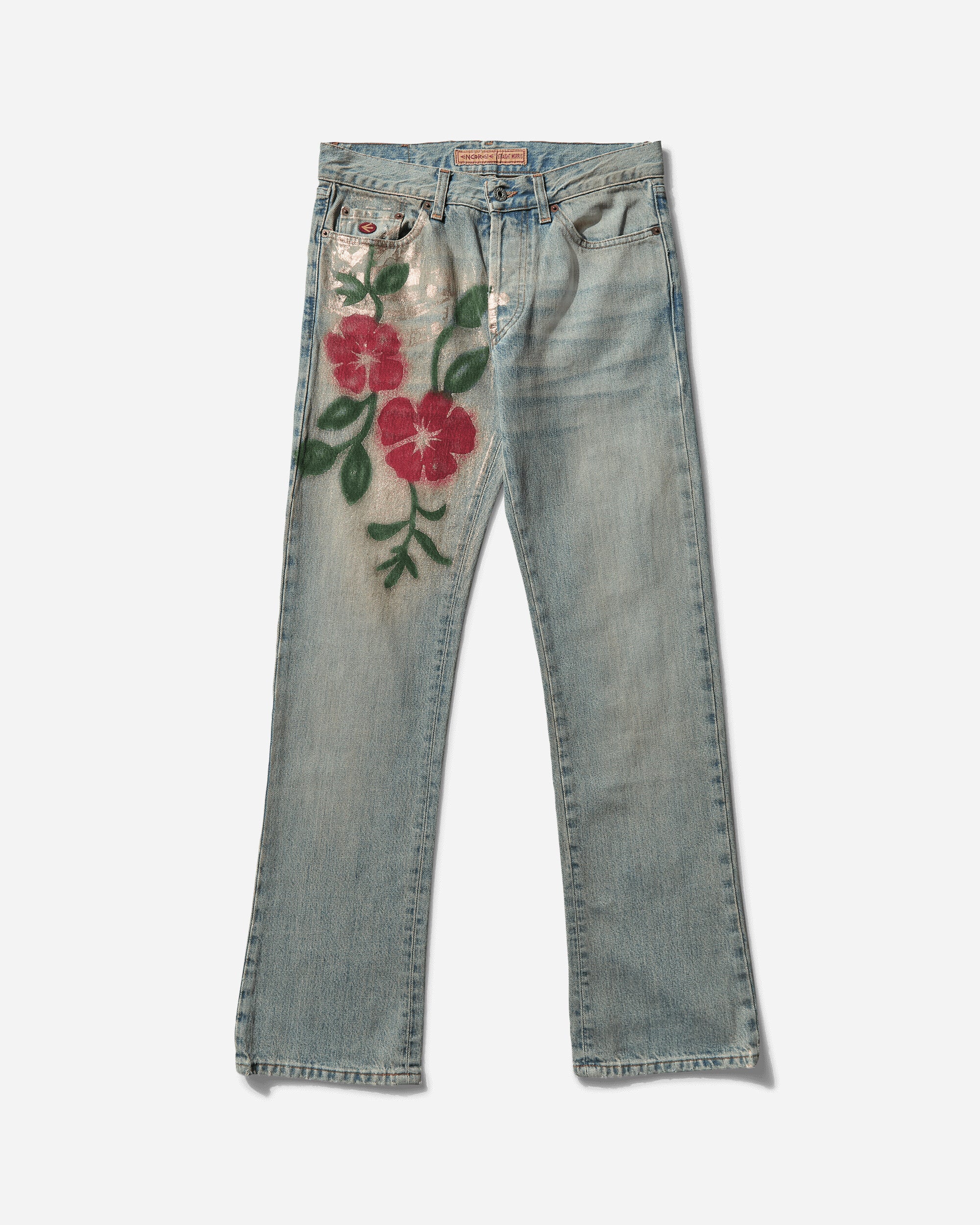 Pezze Vintage Wmns Energie Flower Jeans Blue Pants Denim 067243 1