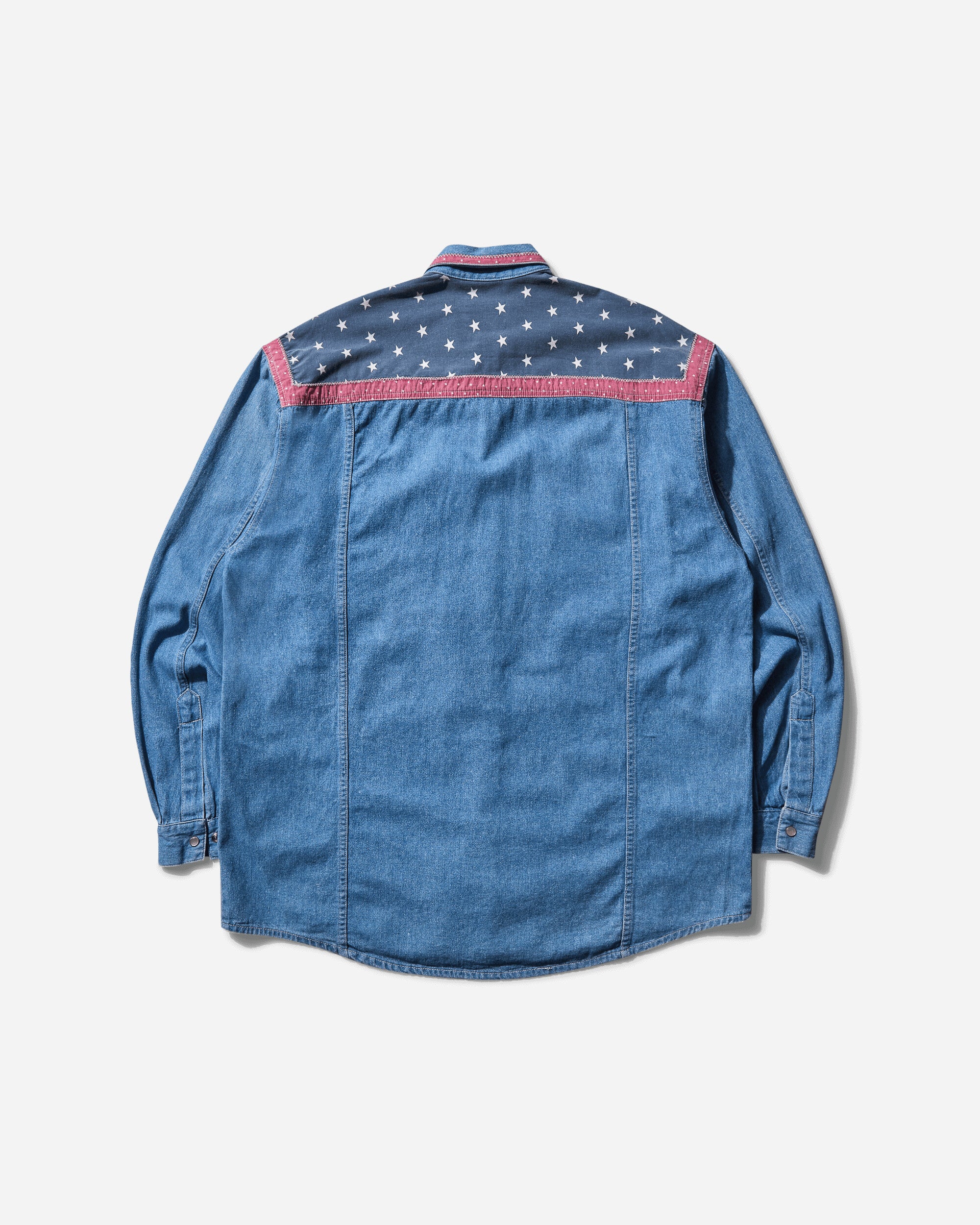 Pezze Vintage Stars Denim Shirt Blue Shirts Longsleeve Shirt 27244 1