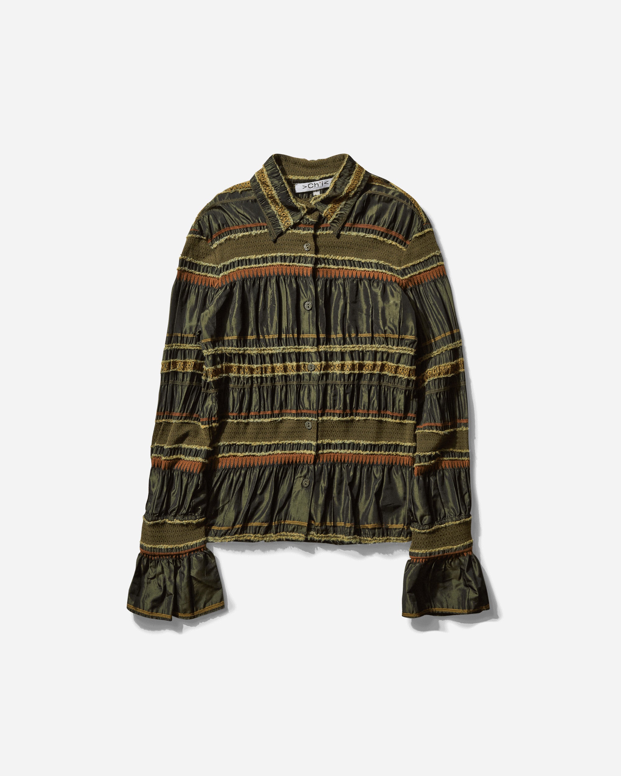 Pezze Vintage Wmns Long Sleeves Shirt Green Shirts Longsleeve Shirt 027248 1