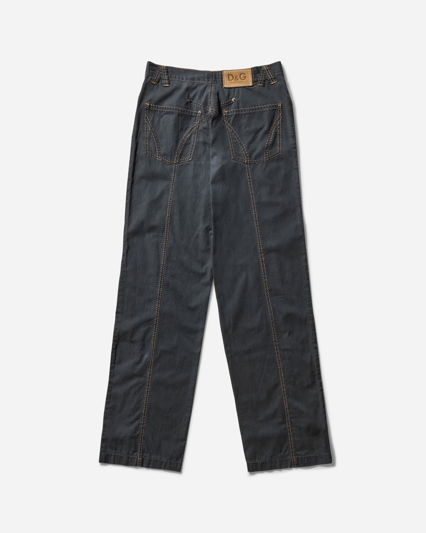 Pezze Vintage Wmns D&G Stitches Trousers Black Pants Trousers 0672432 1
