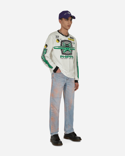 Phipps Spray Painted Jeans Blue Orange   Pants Denim GLP00046 BLUEORANGE