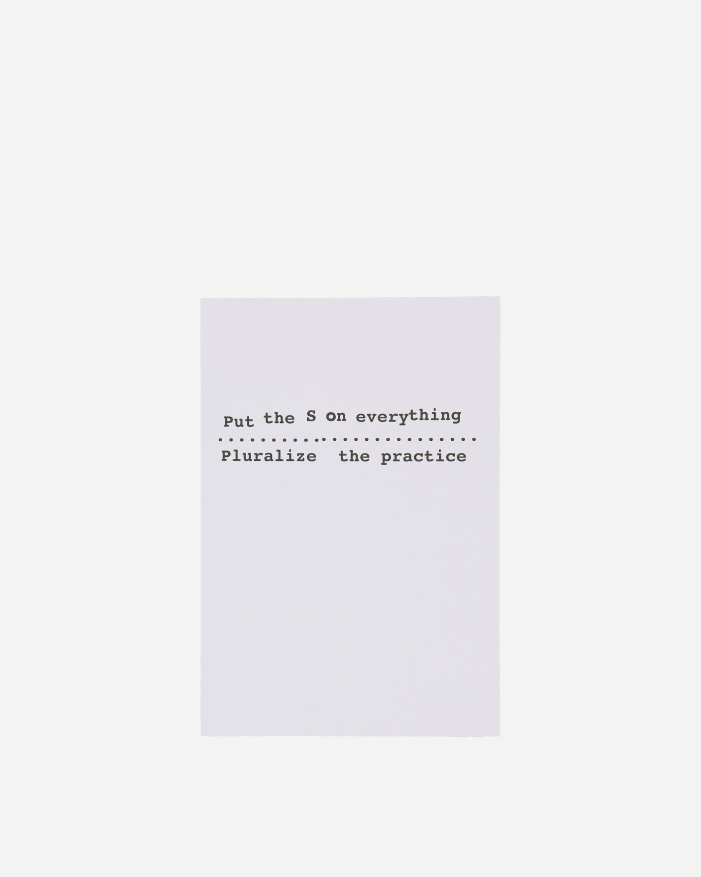 Pluralize The Practice Pluralize The Practice Photozine Multi Books and Magazines Magazines PLURALIZE01 001