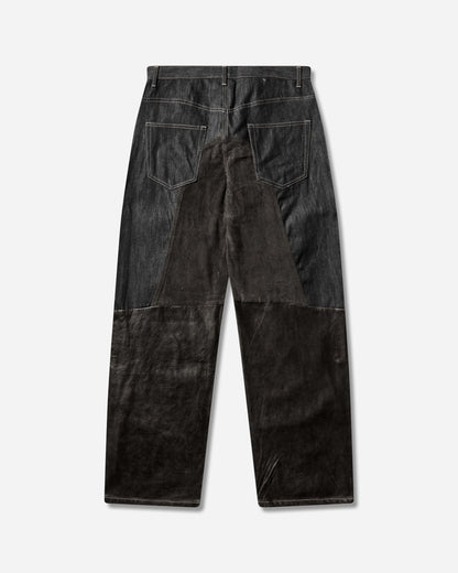 Protocol Index Paneled Hybrid Denim Pants Leather Pants Denim PI25AWMB04 LEATHER