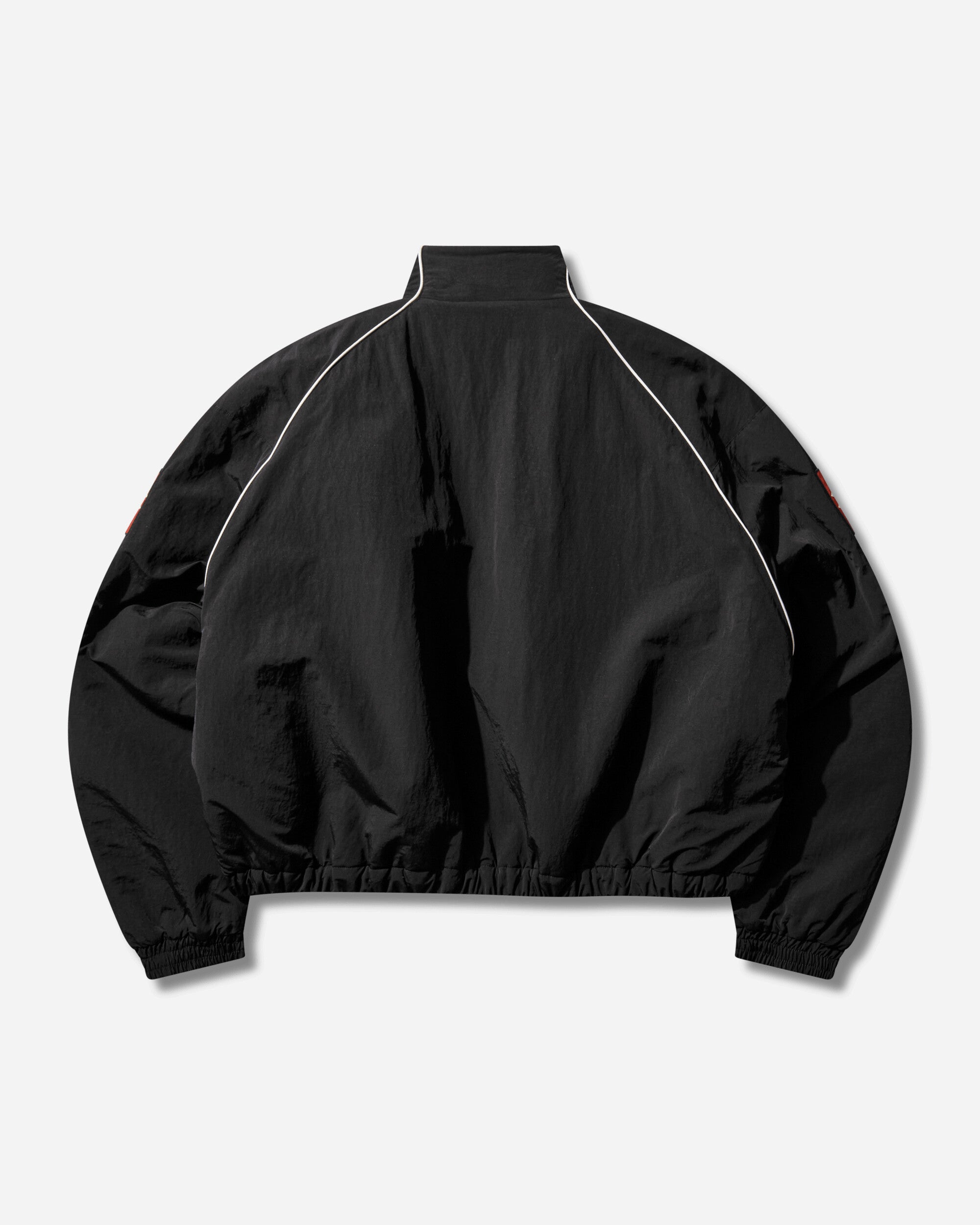 Protocol Index Exaggerated Shoulder Track Jacket Black Coats and Jackets Jackets PI26SSMO07 BLACK